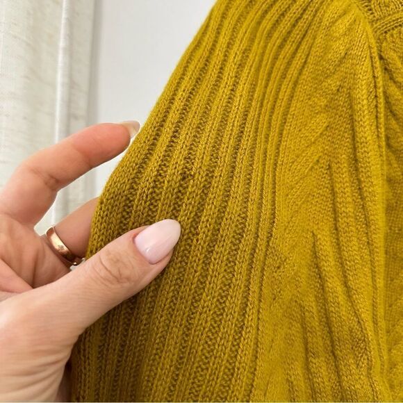 Ulla Johnson Puff Sleeve Sweater in Mustard Wool - Picture 8 of 10